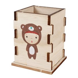 Craftville DIY Wooden Model Assembly Kit DIY Pencil Holder Making CM857 / DIY 나무 모형 조립 키트 DIY 연필꽂이 만들기 CM857