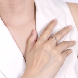 Boma Jewelry Sterling Silver Open Heart Ring, Size 6