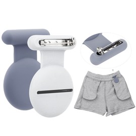 Versteckte Airtag-Hülle, Airtag für Kinder, Senioren, Haustiere, Kleidung, sicherer als Airtag-Uhr, Airtag-Schlüsselanhänger und Airtag-Halskette. (Pro,Blau-weiß)