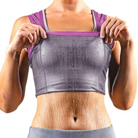 Sweat Spark - Chaleco de sudor para mujer, mejora tus entrenamientos y aumenta la pérdida de peso, Rosado, M