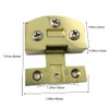 2 Piece Gold Glass Cabinet Hinge, Wine Cabinet Bookcase Door