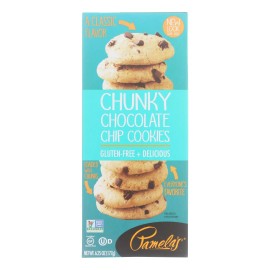 UD_Pamela's Products Chunky Chocolate Chip Cookies 6.25 oz Gluten-Free Case 6 Soft Wafers Rolling Process Matcha Flavor Box