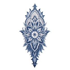 Jagua Tattoo Tattoo Stickers, 2 Weeks Disappearing Henna Tattoo Real Tribal (gz478)