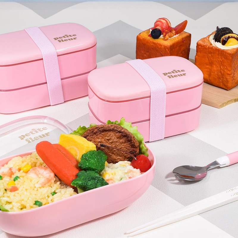 Petit Fleur 03021 Plastic Chopsticks & Case, Pink, 7.1 inches