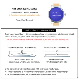 Healingshield Watch Face Protector Guard [Front 3pcs] (40mm(1.57in))