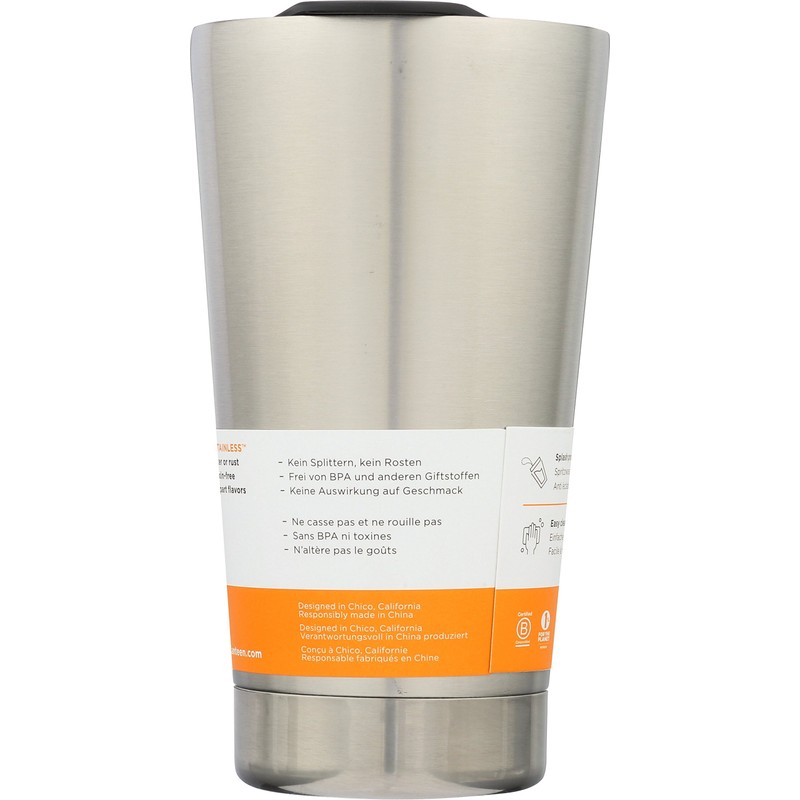 Klean Kanteen Vacuum Insulated Tumbler Cup - Silver, 473 ml