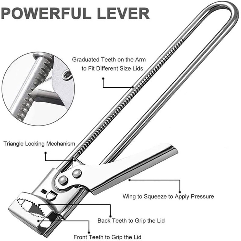 zengxiaoyun® Master Jar & Bottle Opener, Adjustable Multifunctional Stainless Steel