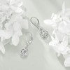 VONALA Filigree Teardrop Four Leaf Clover Earrings 925 Sterling Silver