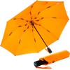 iX-brella Reverse Reverse Opening Fiberglass Pocket Umbrella with Coloured Spokes,