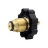 Hooshing Soft Nose POL Propane Gas Tank Adapter with 1/4"