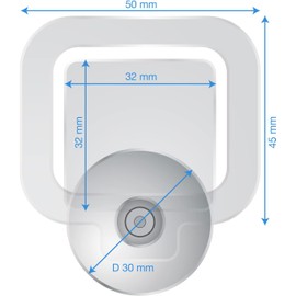 2X Parking Permit, Ticket and Note Holder for Car Windscreen, Clips with Removable Suction Cup, Avoid Parking fine, Set of 2 (Made in Germany) Transparent