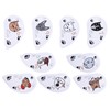 9PCS PU Leather Embroidery Waterproof Golf Putter Head Cover Iron