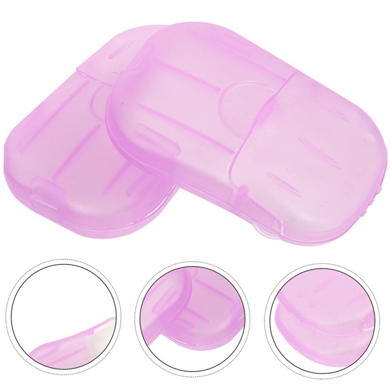 Mipcase 20Pieces Travel Soap Sheets Portable for Hand Body Clothes