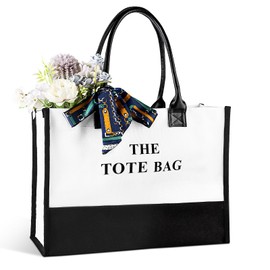 Playexen Handbags Women's Shoulder Bag Large Shopper Bag Women's Shoulder Bags Work Bag Canvas Satchel Laptop Carry Bag for Women Shopper Business Work School Travel Uni 40 x 30 x 13 cm, tote bag, L