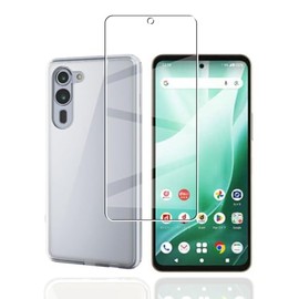 Compatible Arrows We2 Plus F-51E M06 Case + Glass Film F-51E / M06 Cover Flexible TPU Full Transparent, Lightweight, Shock Absorption, Scratch Prevention, Portable, Convenient, Anti-Slip, Heat