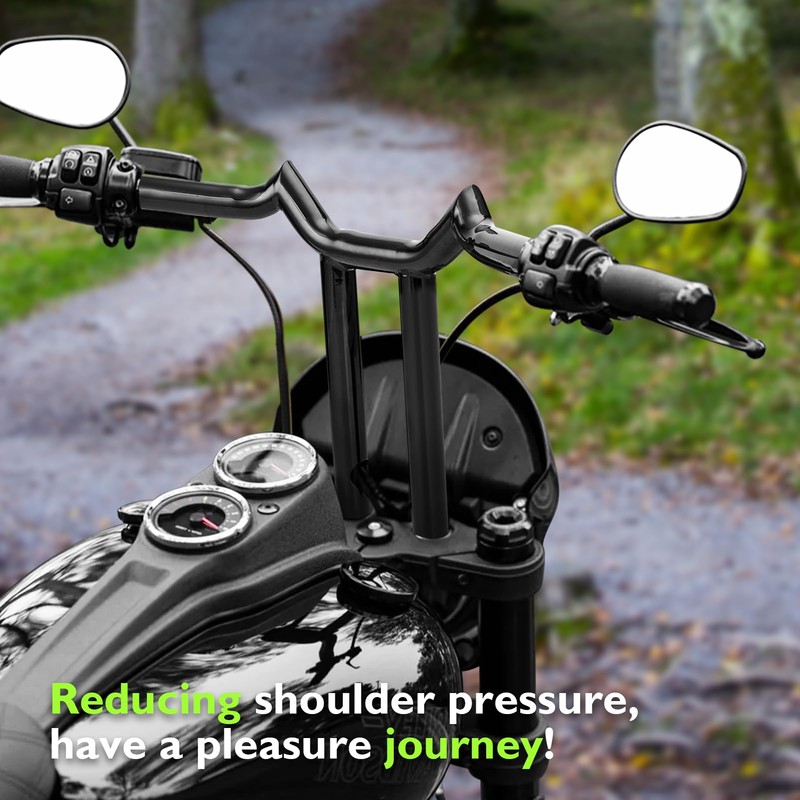 Mofun 14" Rise T-Bar Handlebar Sharp T-Bars 1-1/4" Diamete Compatible