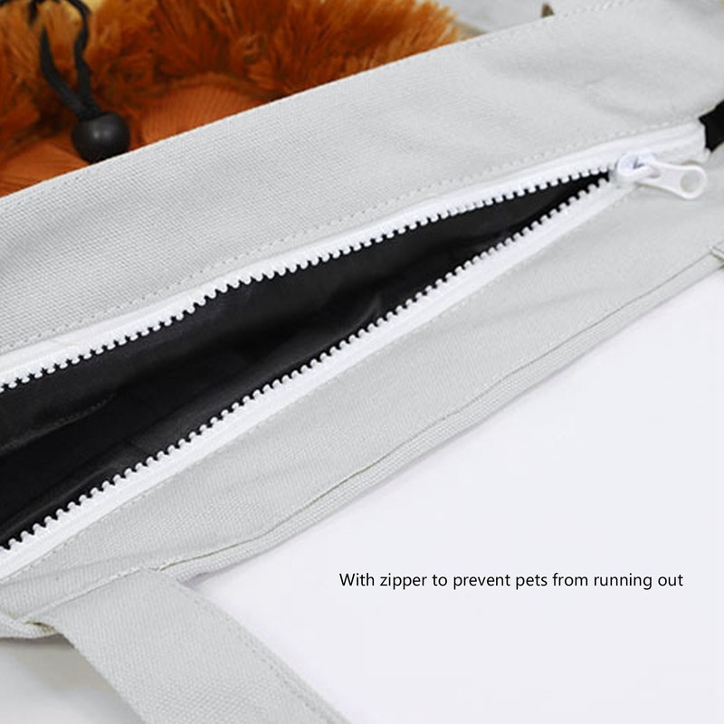Pet Canvas Bag Cute Lion Shaped Multi Purpose Portable Pet