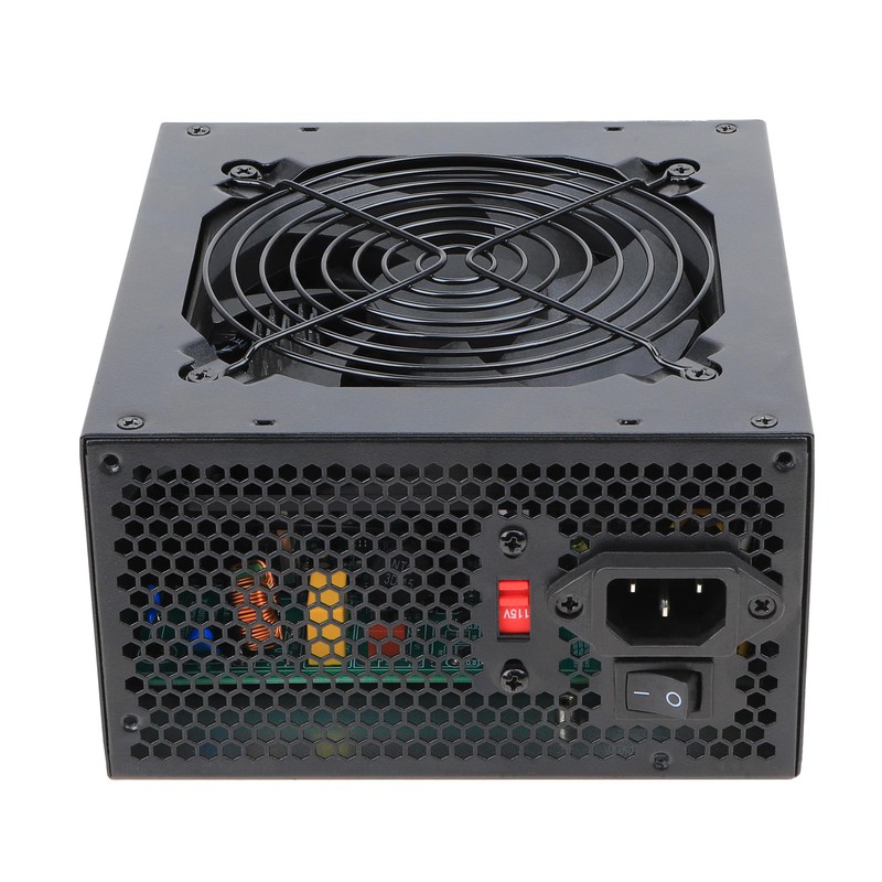 600w Power Supply ATX PSU Non-Modular with 6+2 Pin Connectors,120mm
