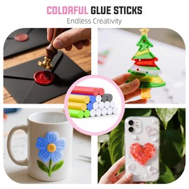 Katerk Cordless Hot Glue Gun Kit, 30s Fast Heating, Mini Glue Gun with 20 Glue Sticks, Compact & Portable with 2500mAh Built-in Battery, Auto Shut-Off, Ideal for DIY, School Crafts & Repairs (Pink)