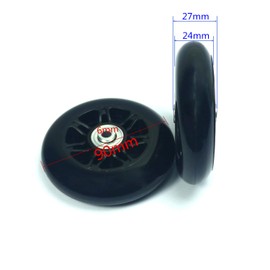 [YongXuan] Silent Series Caster Wheel Replacement Tire Kit, Suitcase, Shopping Cart, Carry Bag, For Repairing Any Wheel, Caster Replacement, DIY Repair, Replacement (3.5 x 0.2 x 0.9 x 0.9 inches (90 x