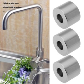 OTOTEC 8Pcs 304 Stainless Steel Spacer Sleeve M8 Unthreaded Bushing Gasket IDxOD 8.2x20mm Height 15mm for Mechanical Power Equipment Metal Devices