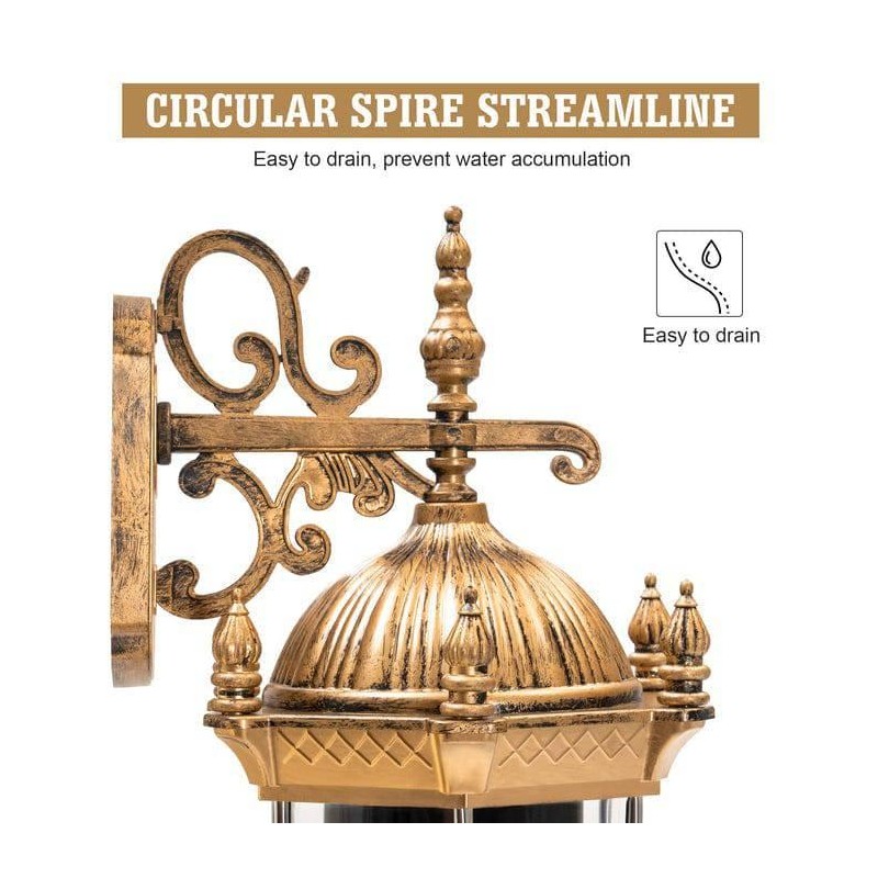 King Barber Pole w/ LED Light (Blue & Red &