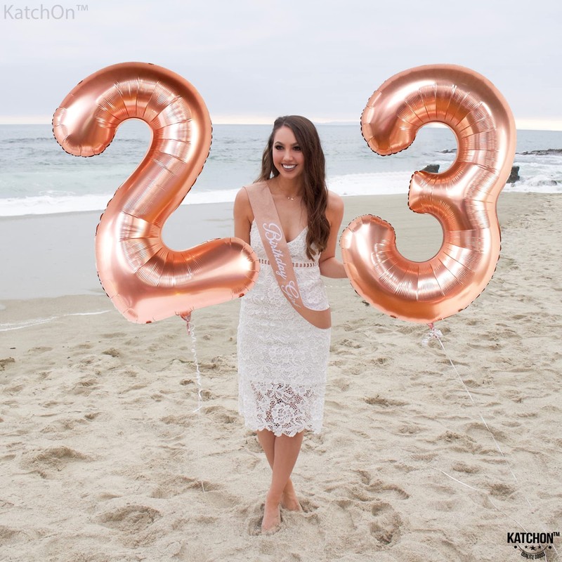 KatchOn, Rose Gold 2p Balloons - 40in, 23 for Women's