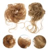 PACKOVE 2pcs Messy Curly Hair Bun Extensions with Hair Tie