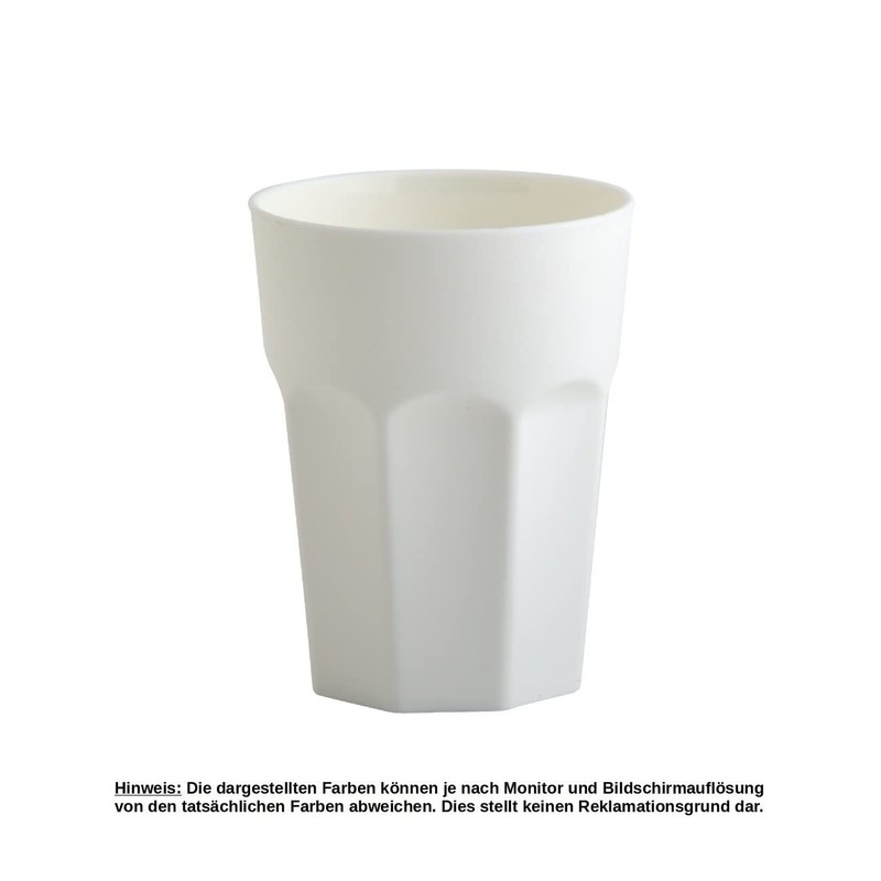 Engelland 6 x Plastic Cups Cream White Drinking Cups Party