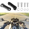 QWORK Motorcycle Mirror Extenders, Aluminum Alloy Adapter, 3.15" Total Extension,