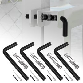 XaXmTee 4 Pack 819T Trailer Gate Spring Latch Kit with Extra Pins 4 Set Trailer Gate Pins Heavy Duty Trailer Gate Latch Repair Kit for Carry-On Utility Trailers