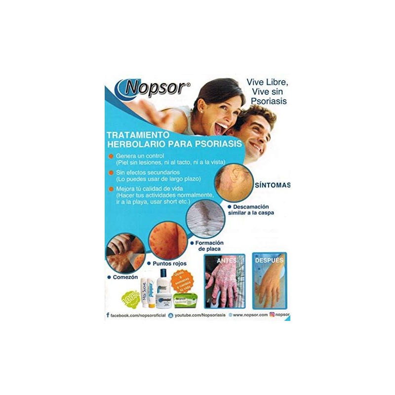 Pomada Nopsor para tratamiento de Psoriasis, uso nocturno