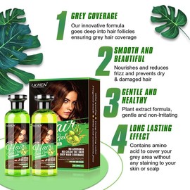 ZAZYS LICHEN PROFESSIONAL HAIR COLOR GEL 250ml DARK BROWN, No Color to the Skin! Contains Argan Oil, No Ammonia, Fast Action 100% Grey Coverage, Beard Dye, Dark Brown Hair Dye