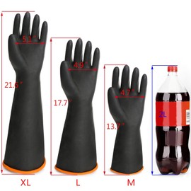 EnPoint Chemical Resistant Gloves, Heavy Duty Latex Gloves, Long Work Gloves