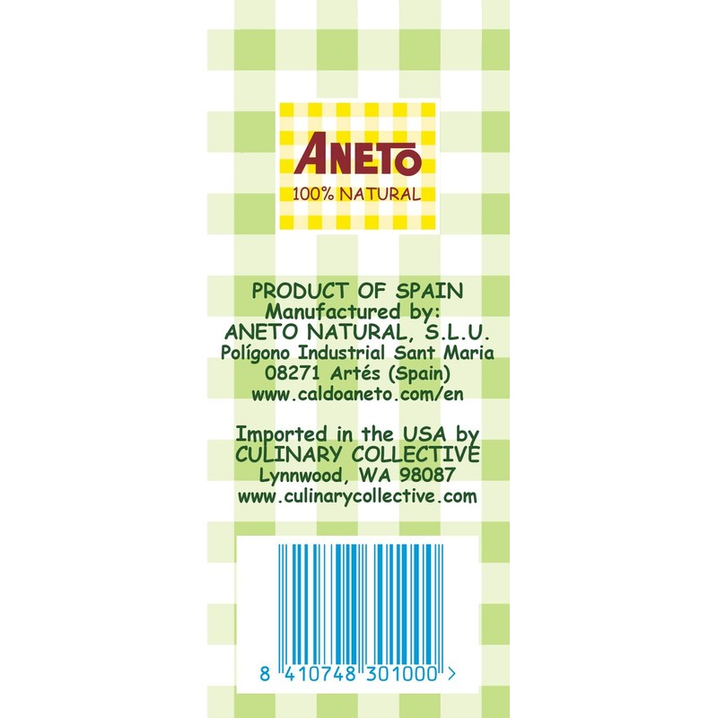 Aneto 100% Natural Vegetable Broth 34 fluid ounce | Made