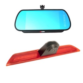 KNRAGHO Compatible for Ford Transit 150 2015-2020, Transit 250 2015-2020, Transit 350/350 HD 2015-2020 Brake Light Backup Camera with 7 inch Monitor with Bracket(Transit Van)