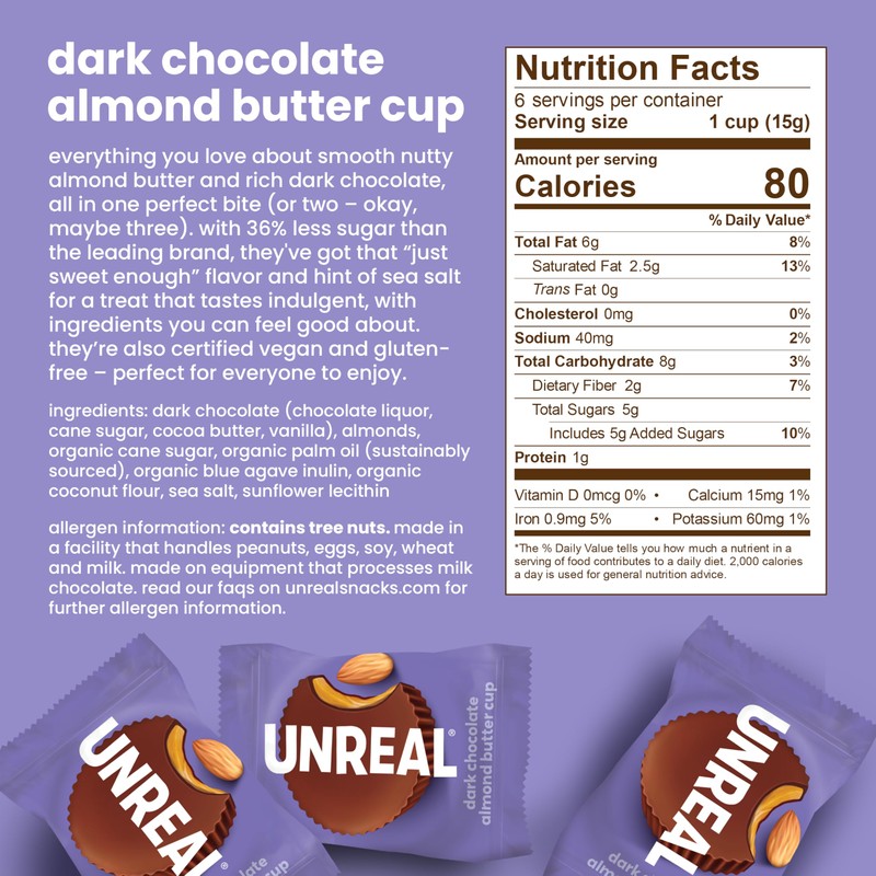 UNREAL Complete Variety Pack (6 Bag Sampler) | Less Sugar,