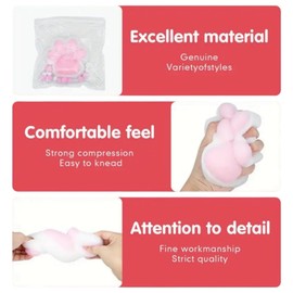2PCS Taba Squishy,Cat Paw Squishy Toy & Hamster Squishy Toy,Stress Toy,Compact and Easy to Carry,Fidget Squeeze Toy,Stress Relief for Adults,cute stuff,fufu squishy,anxiety toys,squishy cat paw,C+B