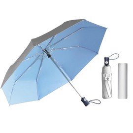 Cuby UV Sun Umbrella Compact Folding Travel Umbrella Auto Open and Close for Windproof, Rainproof & 99% UV Protection Parasol with Sliver Anti-UV Coating