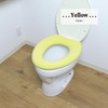 Kakiuchi Toilet Seat Cover, O Shape, Yellow, Machine Washable, Just