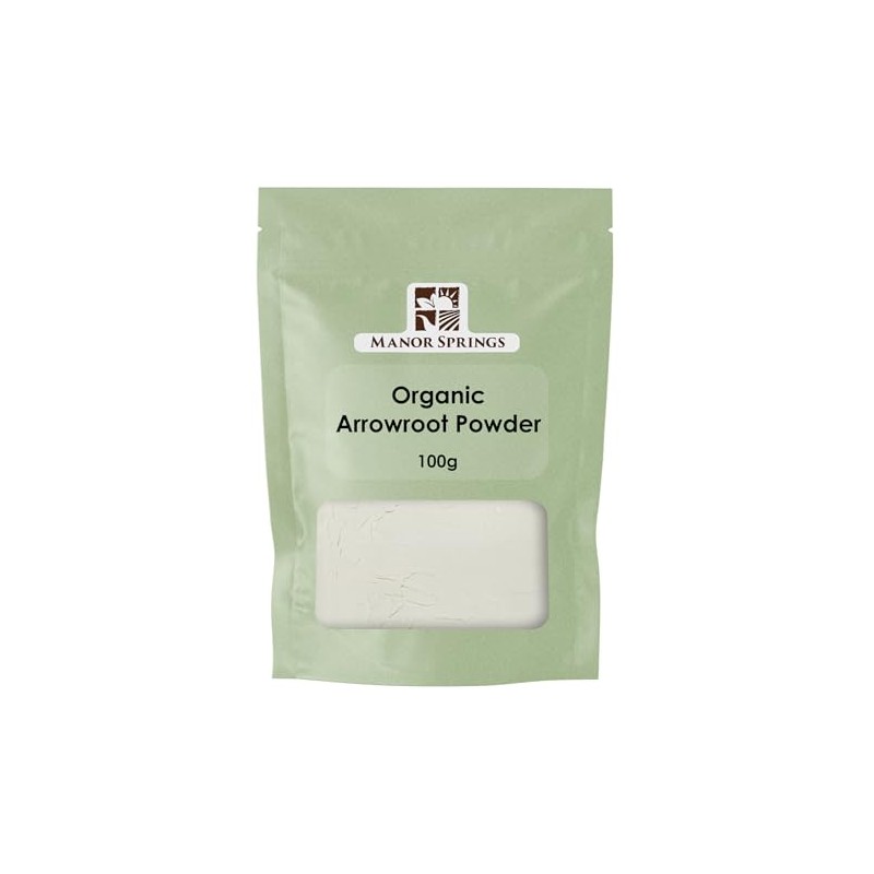 Organic Arrowroot Powder 100g by Manor Springs Organic