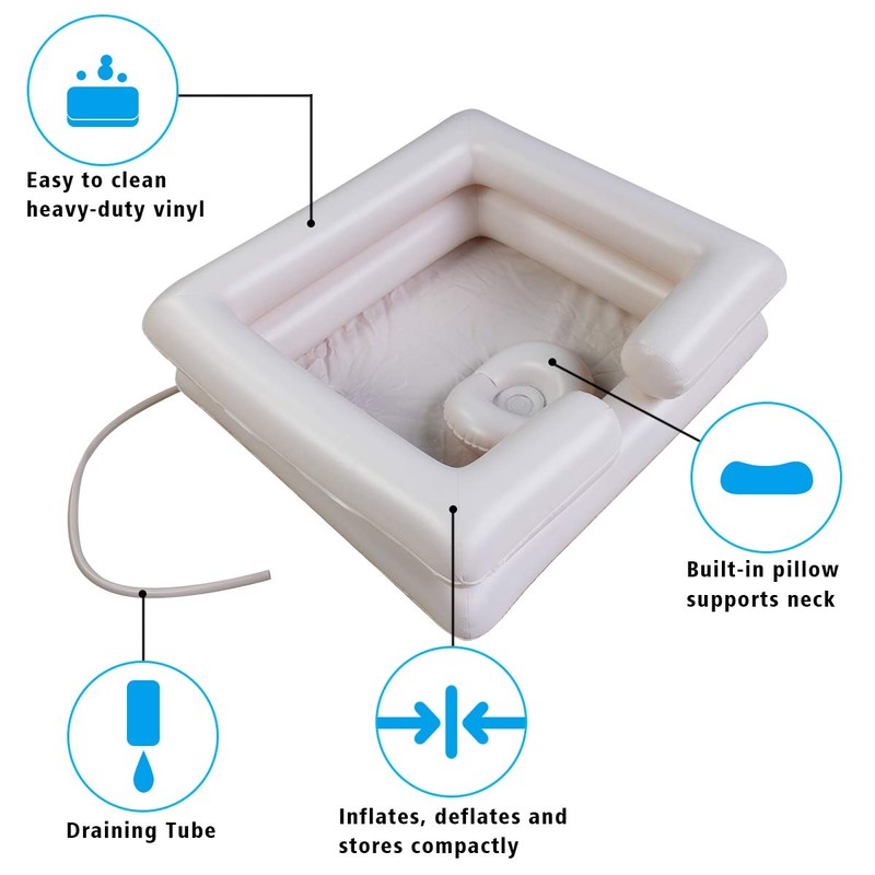 Hair Washing Basin for bedridden, wash Hair in Bed, Designed