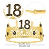 Semato 18th Birthday King Crown and Sash Set for Men