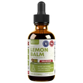 Active Lemon Balm - Advanced Lemon Balm Liquid Extract - Calm Support - Vegan Sugar Free Non GMO 4oz Value Size