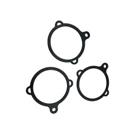 LinJianTing 3PCS Black 3-hole Safety Ring Water Bottle Ring 3-hole Water Bottle Safety Ring Parachute Carabiner Key (Black)