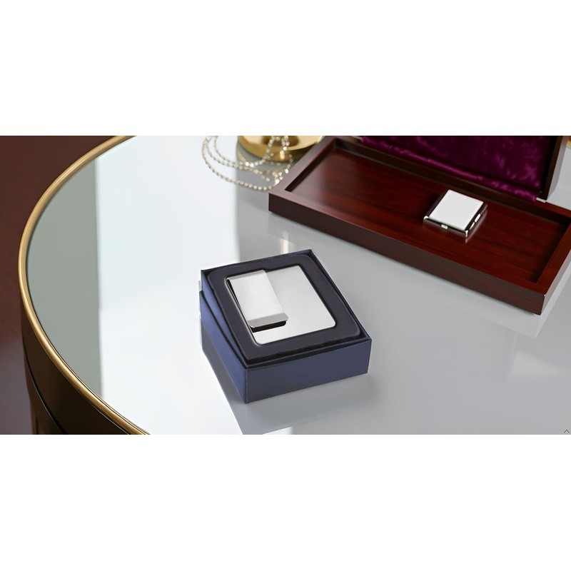SILBERKANNE Elegant Double Money Clip 5 x 5.5 x 1