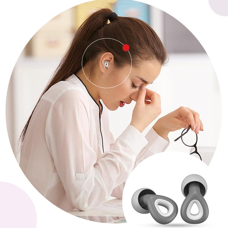 Ear Plugs for Sleeping,Reusable Noise Cancelling Earplugs, Suitable for Sleep,
