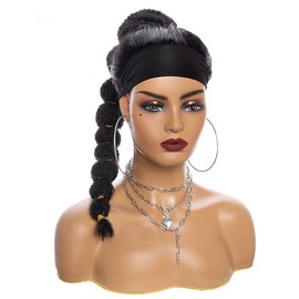 Doren 18inch Synthetic Kinky Straight Hair Bubble Ponytail #4 Color African American Wrap Synthetic Drawstring Afro Puff Ponytail Hair Extensions