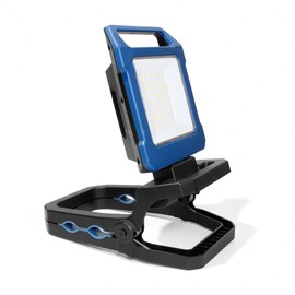 TEKNICA Rechargeable LED Work Light Magnetic Base Multi-Use Clamp Portable LED Light Water Resistant 360° Rotation 100° Foldable Indoor/Outdoor Camping Hiking Emergency Plumbing Repair Auto Mechanic