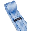 HISDERN Mens Sky Blue Plaid Tie and Pocket Square Set